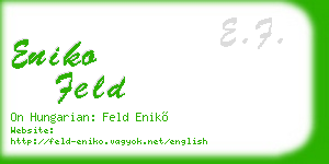 eniko feld business card